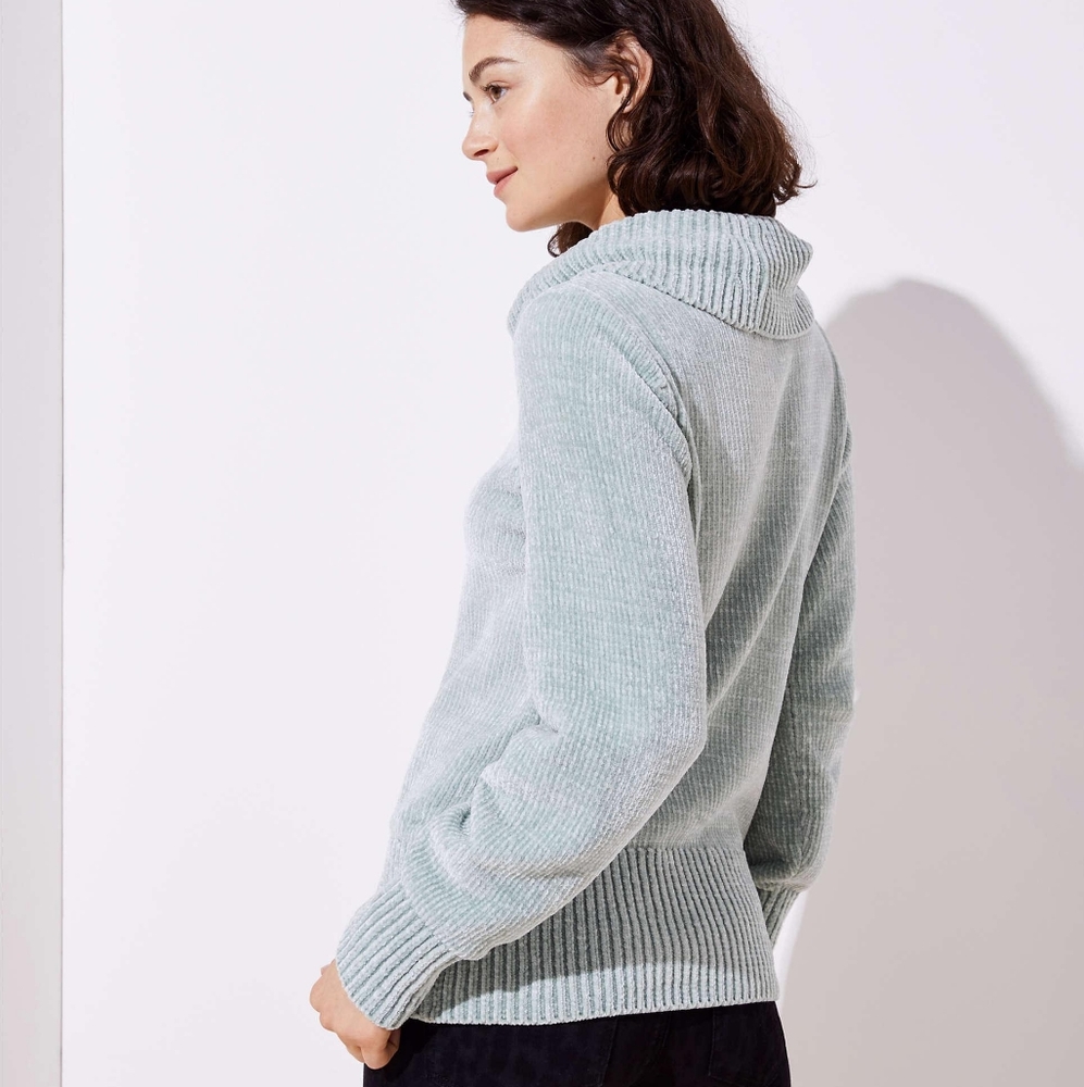 Chenille Cowl Neck Sweater